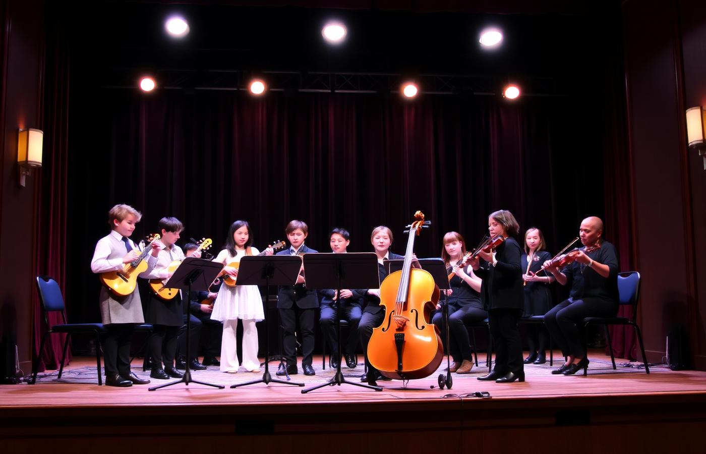 Apresentação de alunos da Musicall